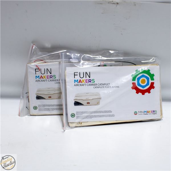 2 AIRCRAFT CARRIER W/MOTOR, TOOLS WOODEN SHIPCRAFT