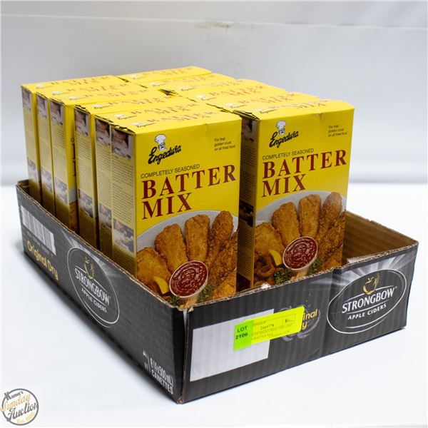 12 BOXES OF ENDGURDA FISH AND CHICKEN BATTER MIX