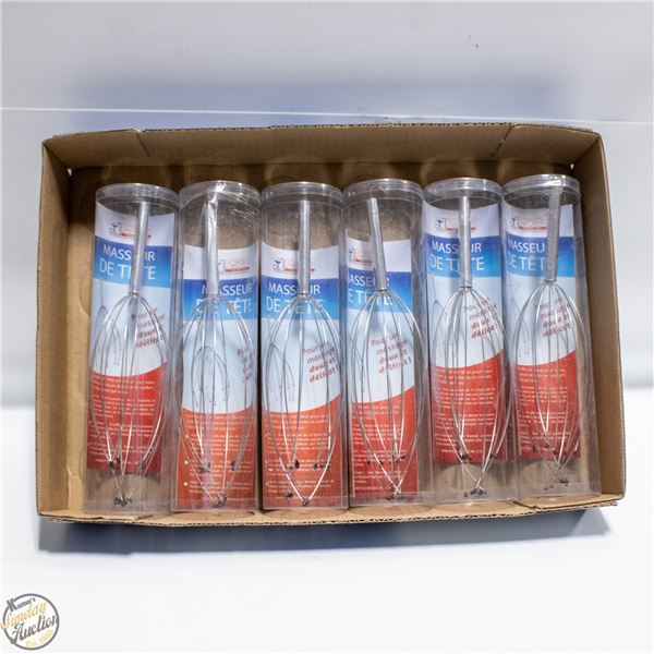 6 X WIRE SCALP MASSAGERS
