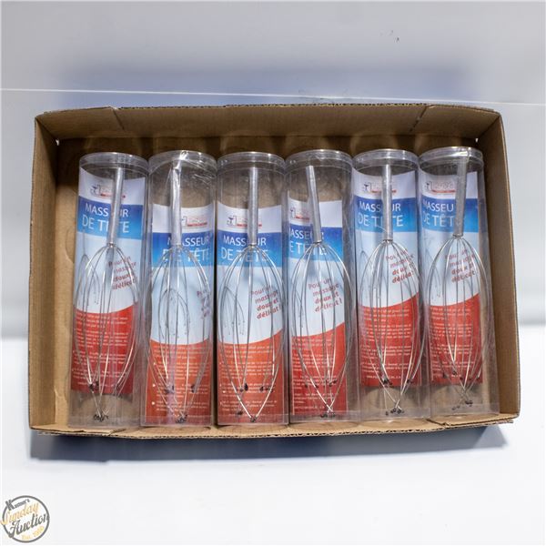 6 X WIRE SCALP MASSAGERS