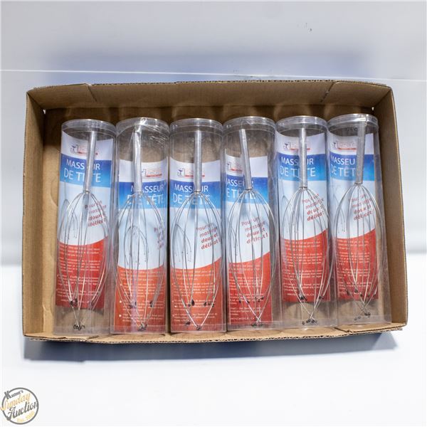 6 X WIRE SCALP MASSAGERS