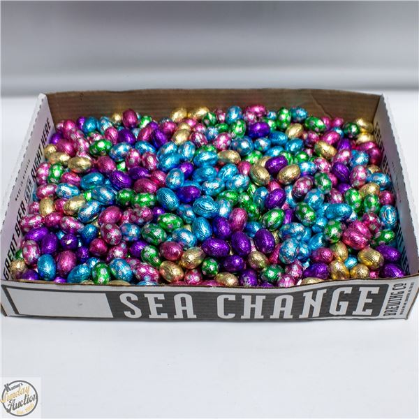APPROX. 11LBS MILK CHOC.FOILED WRAPPED EASTER EGGS