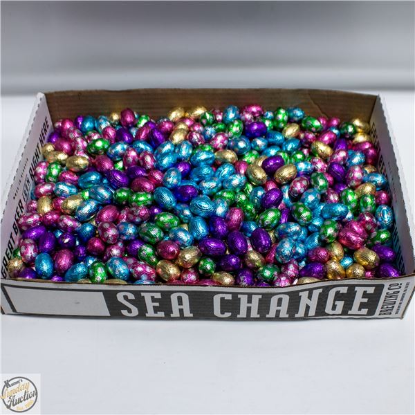 APPROX. 11LBS MILK CHOC.FOILED WRAPPED EASTER EGGS