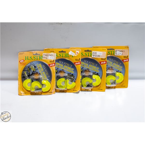 4 X H.S. STRUT TURKEY CALLING KITS