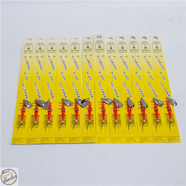 12 X DIAMOND RING SPINNER FISHING RIGS