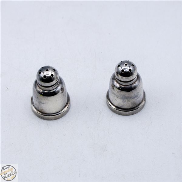 STERLING SILVER SALT&PEPPER SHAKERS-22GRAMS
