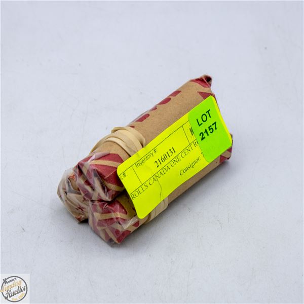 3 ROLLS CANADA ONE CENT ROLLS