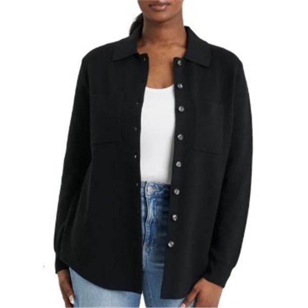 NEW COMO VINTAGE WOMEN'S KNIT SHACKET SIZE LARGE