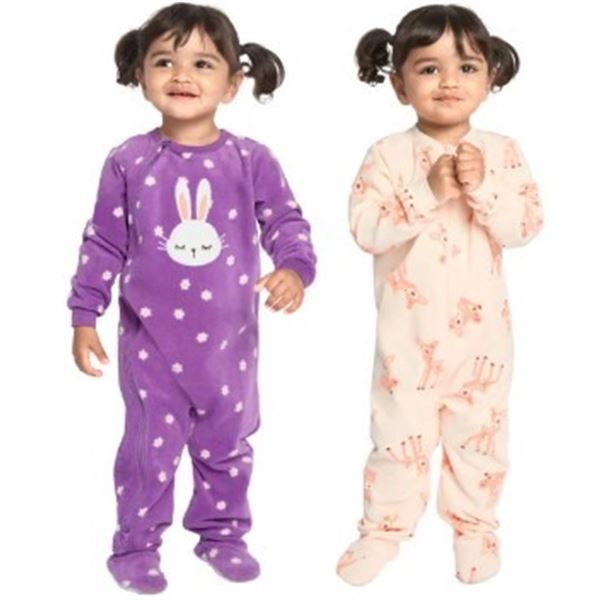 BRAND NEW PEKKLE MICROPOLAR SLEEPERS (2PK) SZ 3T
