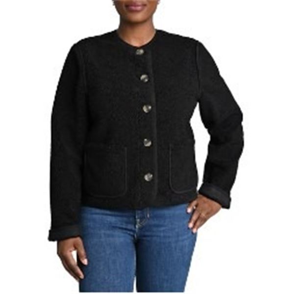 NEW BRIGGS WOMEN'S REVERSIBLE SHERPA JACKET SZ XL