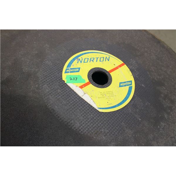 Norton Grinding Wheel with Label
