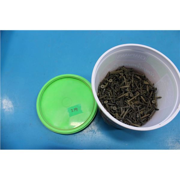 Bucket of Assorted Screws
