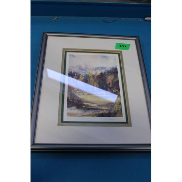 Framed landscape print by artist Brent Heighton