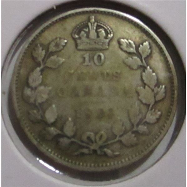 1921 CANADA KING GEORGE V SILVER DIME