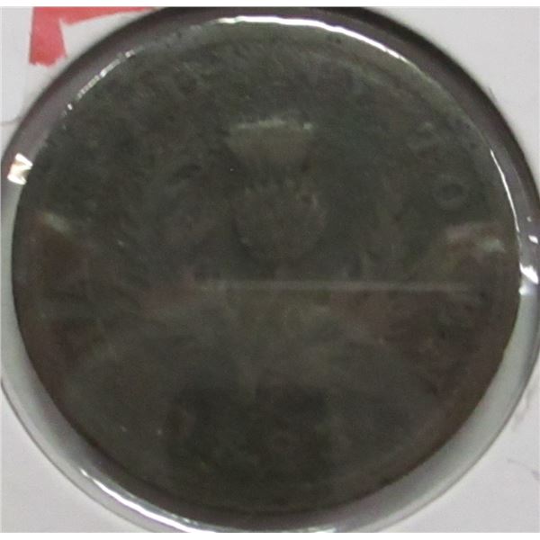 1823 PROVINCE OF NOVA SCOTIA LARGE PENNY TOKEN