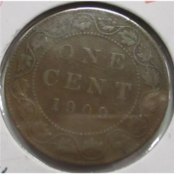 1909 CANADA KING EDWARD VII LARGE PENNY