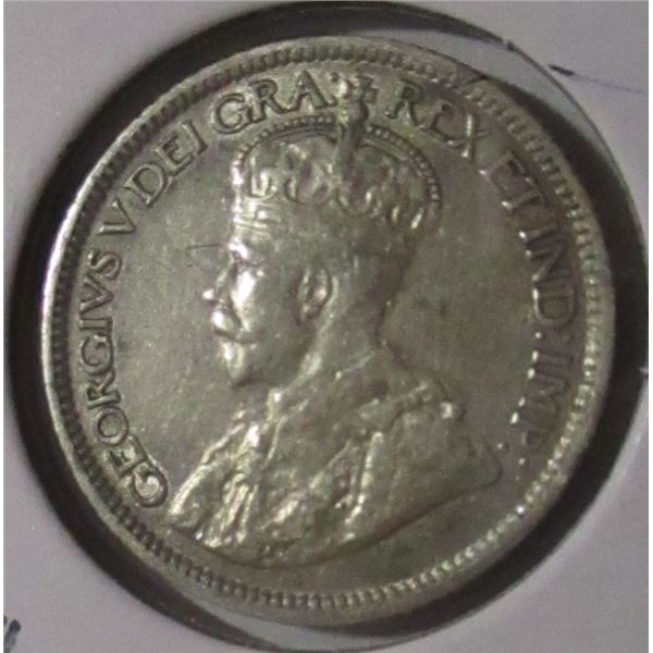 1916 CANADA KING GEORGE V SILVER DIME