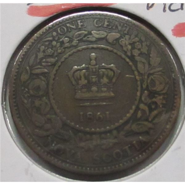 1861 NOVA SCOTIA VICTORIAN LARGE PENNY