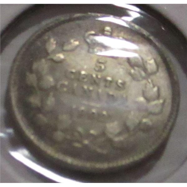 1902 CANADA KING EDWARD VII SILVER FIVE CENT