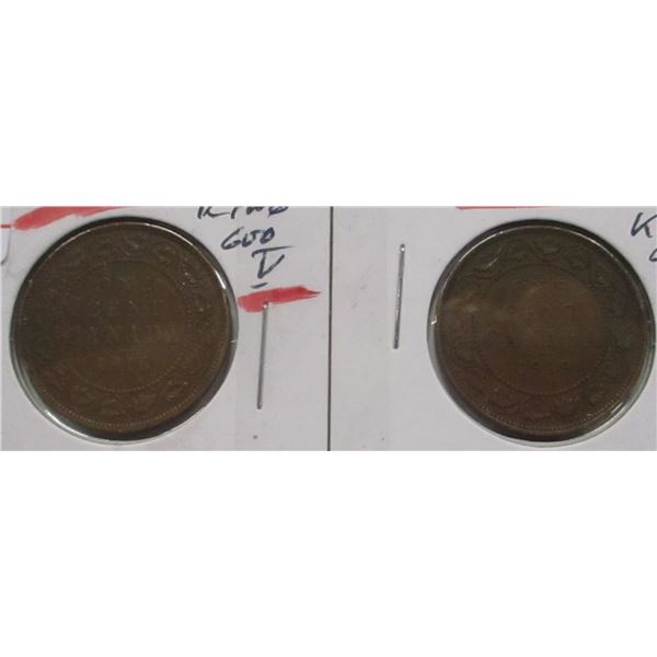 1916 - 1919 CANADA KING GEORGE V LARGE PENNY