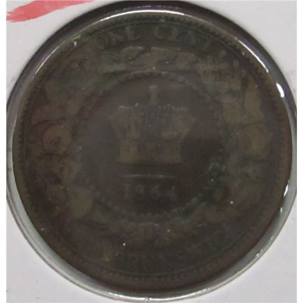 1864 VICTORIAN NEW BRUNSWICK LARGE PENNY