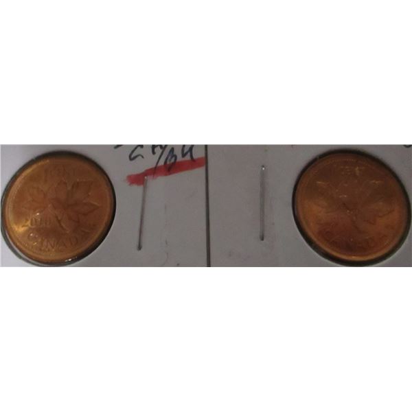 2010 - 2011 CH/BU LAST OF CANADA PENNIES