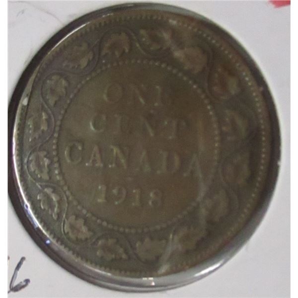 1918 CANADA KING GEORGE V LARGE PENNY