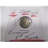 Image 3 : 1899 CANADA VICTORIAN SILVER FIVE CENT