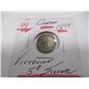 Image 5 : 1899 CANADA VICTORIAN SILVER FIVE CENT
