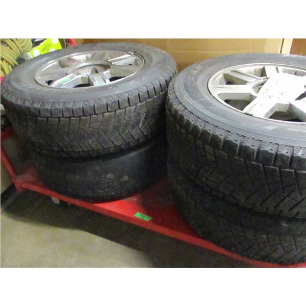 4 - 2019 FORD 6 HOLE ALUMINUM WHEELS & TIRES