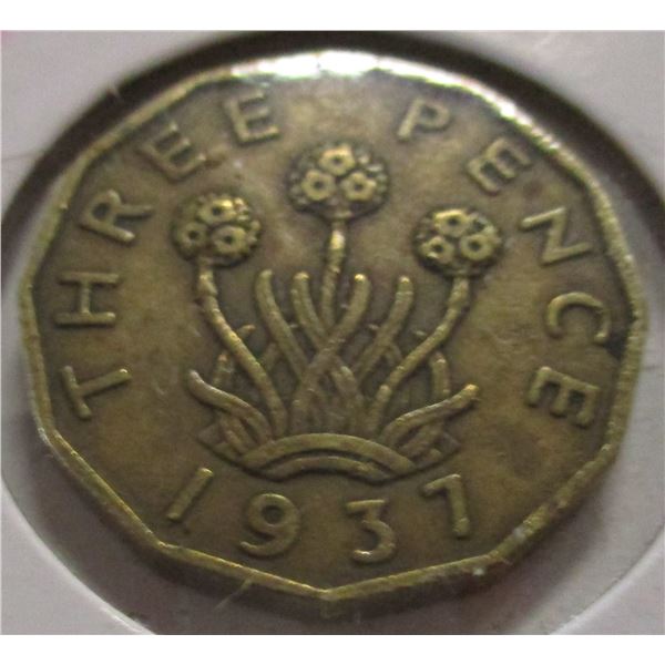 1937 KING GEORGE VI 3 PENCE