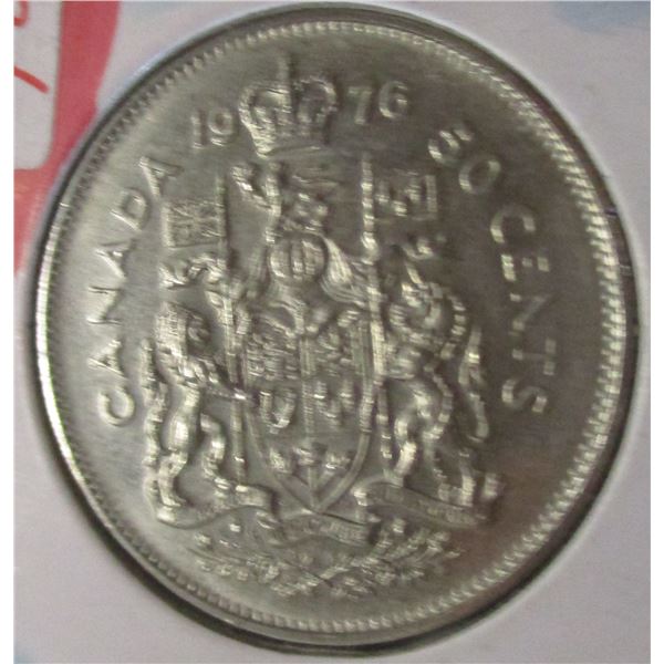 1976 CANADA HALF DOLLAR