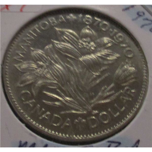 1870 - 1970 UNCIRCULATED MANITOBA DOLLAR