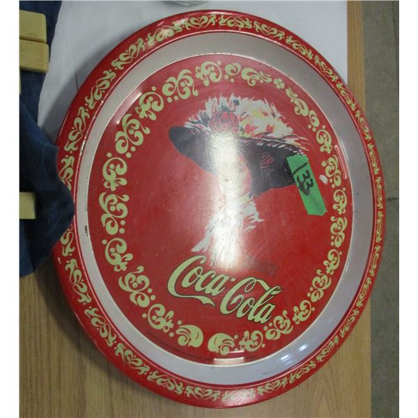 FLAT C/W COCA COLA TRAY, CLOCK, ETC