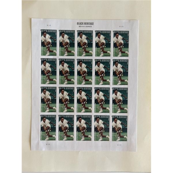 Althea Gibson Black Heritage Stamp Sheet