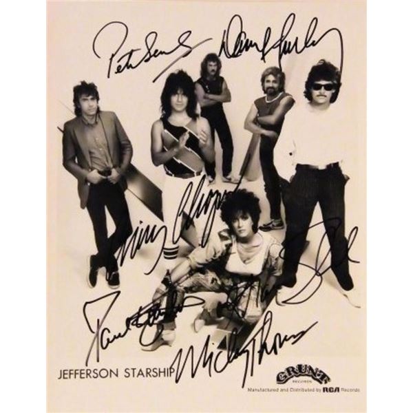 Jefferson Starship signed promo photo