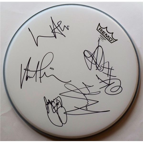 INXS signed drum head