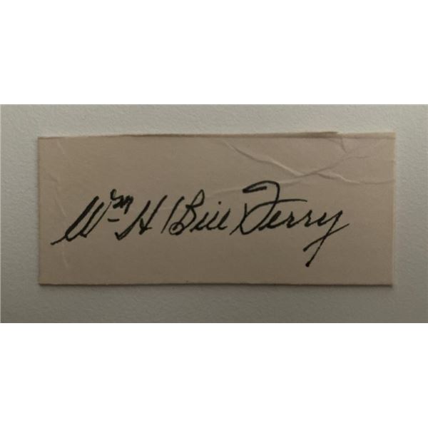 Baseball HOF Bill Terry original signature