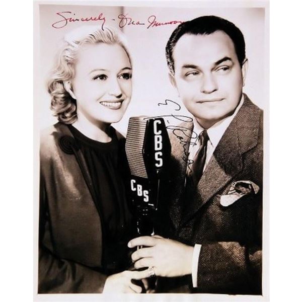 Big Town Ona Munson and Edward G. Robinson signed promo photo