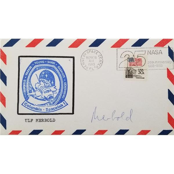 Ulf Merbold signed Columbia Spacelab 1 envelope