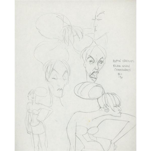 Marvel Artist Tony Salmons original signed sketch