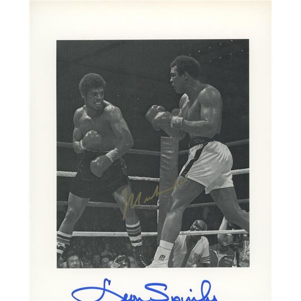 Muhammad Ali vs. Leon Spinks signed photo. GFA Authenticated