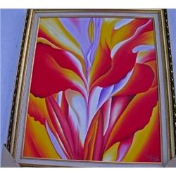 O'KEEFFE "Red & Yellow Florals"