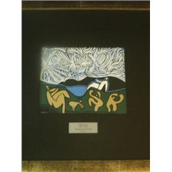Picasso " Bacchanal with Goat" Linocut