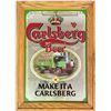 Image 1 : Framed Carlsberg Beer - Make it a Carlsberg Mirror