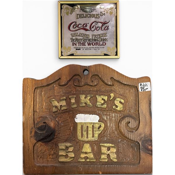 Group of 2 Mikes Bar & Delicious Coca Cola Relieves Fatigue