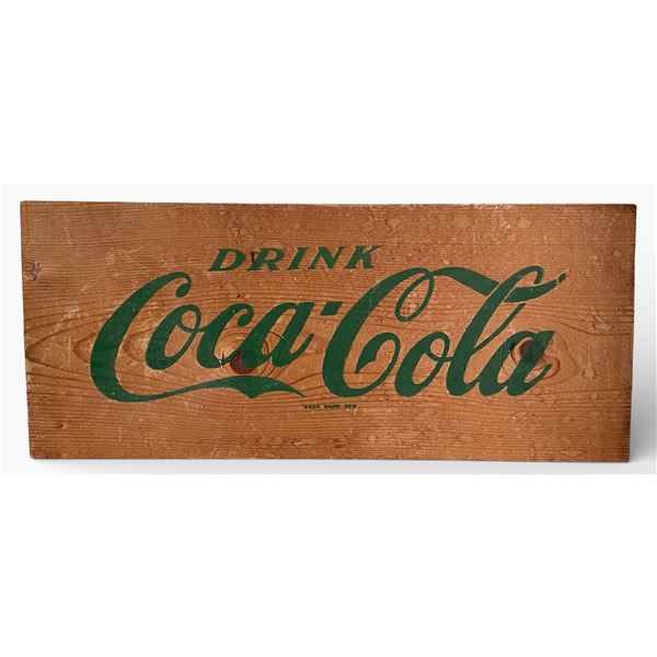 Wooden Drink Coca-Cola Sign