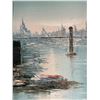 Image 2 : Framed New York City - City Landscape Signed Winston Painting