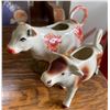 Image 3 : Vintage Figural Creamer and Toothpick Holder Lot Including Hand-Painted Cow and Pig Designs