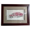 Image 2 : Pair of Framed Semi Truck Prints in Matching Wood Frames By Dawnelle